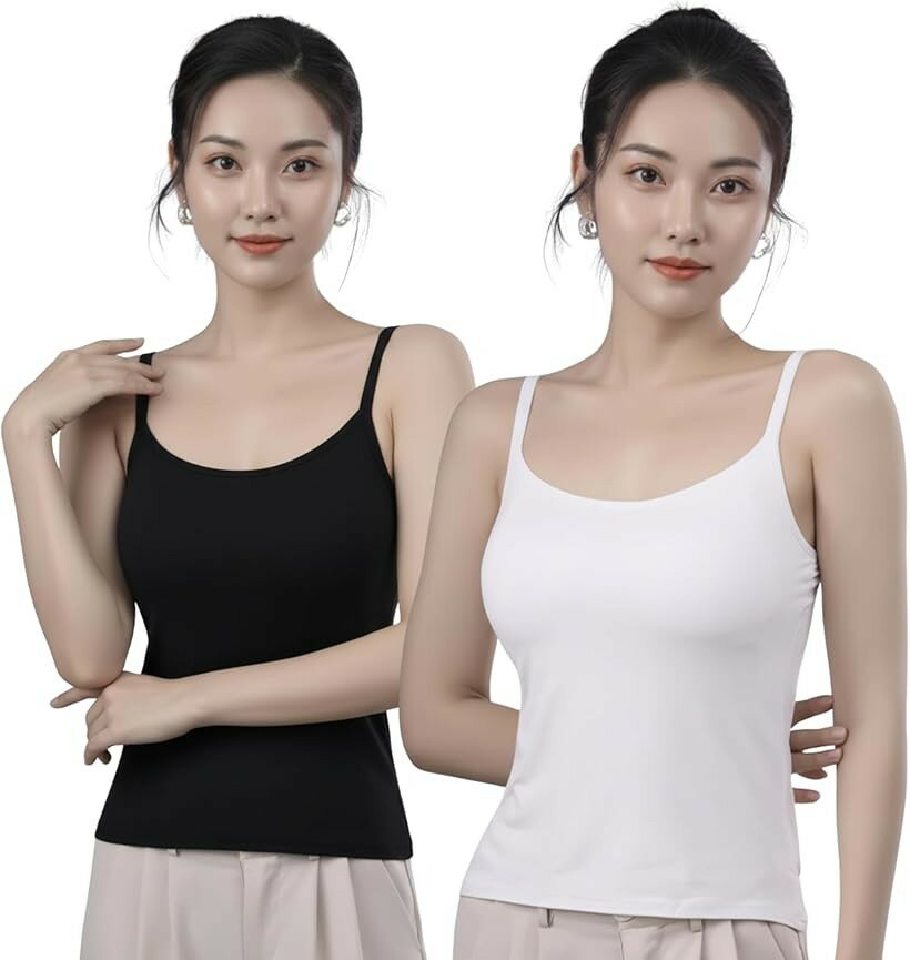 バリエーションコード : 2brs5dcfy2商品コード2brs5015pg商品名カップ付きインナー ブラトップ 締め付けない ラク きれいシルエット デイリー レディースブランドBlisviaカラー白黒セットサイズ等4XL柔らかく伸縮性のあるストレッチ素材を使用し、身体にやさしくフィットします。授乳期のインナーとしても使いやすく、大きめサイズ感で着たい方や大きいサイズをお探しの方にも取り入れやすい仕様です。補正やボリュームアップを意識した着こなしや、補正下着のような強い締め付けが苦手な方にもおすすめです。綿素材・コットン系のやさしい肌触りで、綿100のようなナチュラルな風合いを好む方にも適しています。ポリエステル素材との組み合わせにより、速乾性や吸汗性にも優れ、汗ばむ季節でもさらっと快適に着用できます。春夏は薄手インナーとして軽やかに、秋冬は保温・暖かい・あったかインナーとして活躍し、冬のインナーとしてもおすすめです。裏起毛トップスとの重ね着にも対応します。通気性にも優れており、旅行や日常使いはもちろん、スポーツやヨガ、登山などのシーンでも取り入れやすい一枚です。年配の方からキッズ・子供・女の子まで幅広い層におすすめで、入院時のインナーとしても活躍します。ノースリーブや半袖、長袖の羽織りとも合わせやすく、幅広いコーデに対応します。ブラとキャミソールが一体型のため重ね着不要で、パット入り仕様により安定感のある着用が可能です。リラックスした着心地を実現し、スクエアネックや襟広めデザインのトップスとも相性がよく、ホック付きインナーや透明感のあるコーデにもなじみます。総レースや胸元レース付きデザインのトップス、サテンやシルク素材の光沢アイテムとも相性がよく、スリップのような軽やかな着用感を好む方にもおすすめです。ワンピースやロング丈アイテムとのコーデ、ショート丈や丈長めトップスとのレイヤードにも対応し、上下コーデにも取り入れやすいデザインです。赤・レッド・紺色・ベージュなどカラーインナーとしても使いやすく、バッククロスデザインとの相性も良好です。また、ブラタンク感覚で着用できるデザインで、カップなしインナーとの重ね着にも取り入れやすく、胸元レース付きデザインのトップスとも合わせやすい一枚です。セクシーな印象のコーデや、ドレス・セットアップ・ミニ丈アイテムとの相性も良く、幅広い着こなしに対応します。人気の透け感やシースルーコーデにもなじみやすく、メッシュ素材やショーツとの組み合わせ、上下セット風の着こなしにも対応可能です。ピンクやペールグリーン、緑などのカラーインナーとしても使いやすく、プリーツやペプラム、ドット、小花柄デザインのアイテムとも相性が良好です。シャツやオールインワンとのレイヤード、ストラップレスデザインや紐なしトップスとのコーデにも取り入れやすく、汗取りインナーとしても活躍します。「素材」モダール繊維※ 他ネットショップでも併売しているため、ご注文後に在庫切れとなる場合があります。予めご了承ください。※ 品薄または希少等の理由により、参考価格よりも高い価格で販売されている場合があります。ご注文の際には必ず販売価格をご確認ください。※ 沖縄県、離島または一部地域の場合、別途送料の負担をお願いする場合があります。予めご了承ください。※ お使いのモニタにより写真の色が実際の商品の色と異なる場合や、イメージに差異が生じることがあります。予めご了承ください。※ 商品の詳細（カラー・数量・サイズ 等）については、ページ内の商品説明をご確認のうえ、ご注文ください。※ モバイル版・スマホ版ページでは、お使いの端末によっては一部の情報が表示されないことがあります。すべての記載情報をご確認するには、PC版ページをご覧ください。