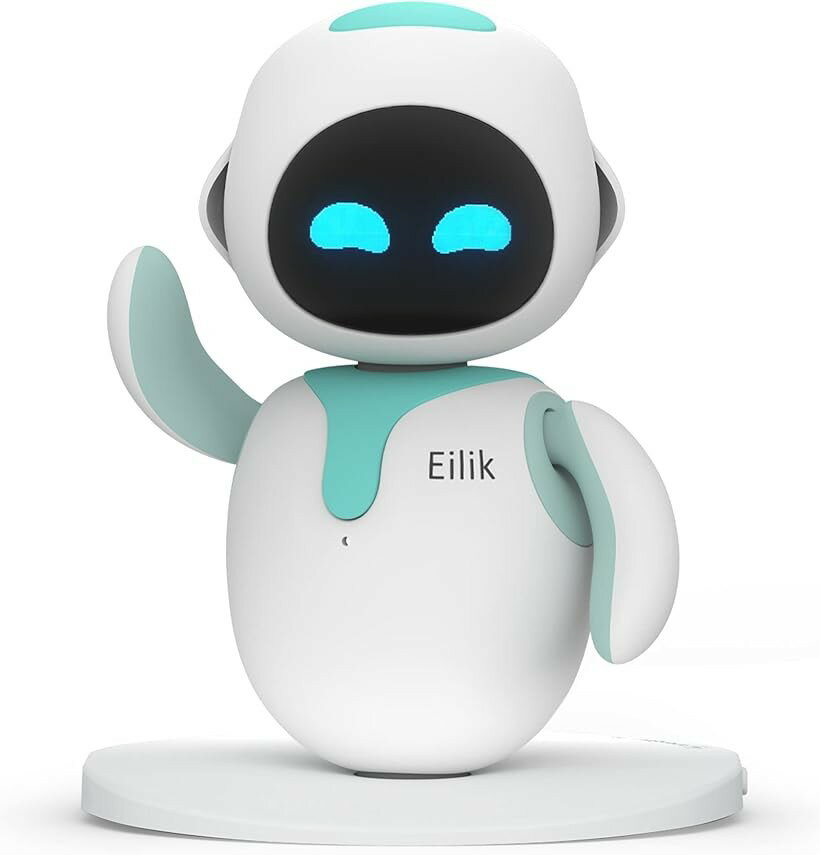 感情的知性を備えたデスクトップコンパニオンロボット マルチロボットインタラクション デスクトップロボットのパートナー (ブルー)