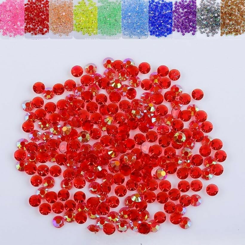 Other - ラインストーン 1000粒 透明クリア うちわデコ (レッド, 3mm)