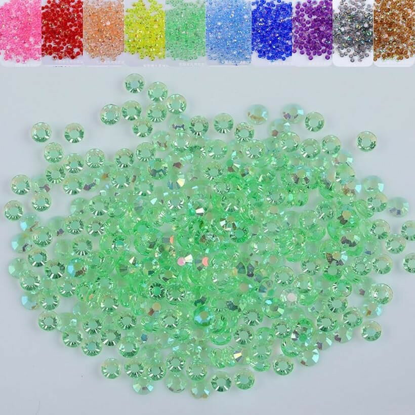 Other - ラインストーン 1000粒 透明クリア うちわデコ (ライム, 3mm)