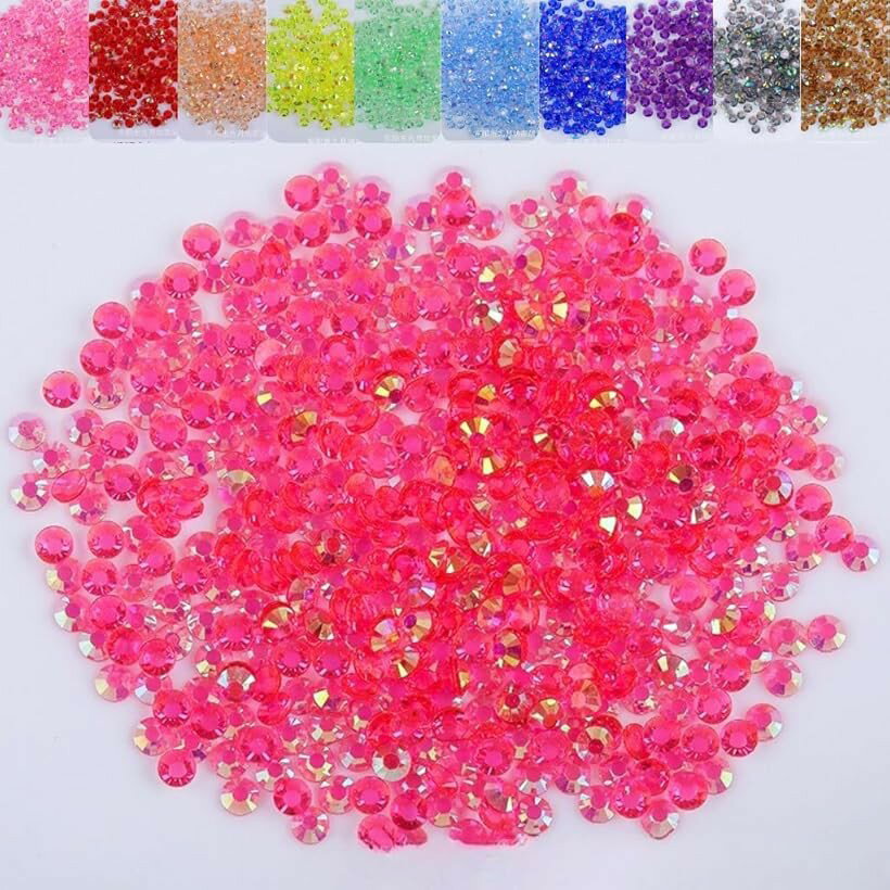 Other - ラインストーン 1000粒 透明クリア うちわデコ (ローズ, 3mm)