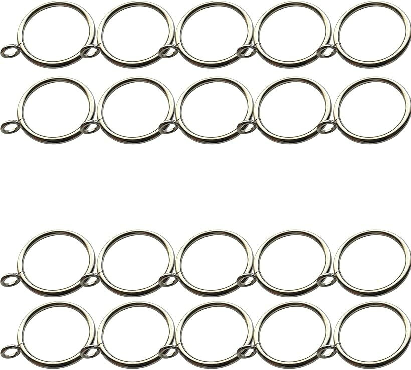 バリエーションコード : 2brkxl49j9商品コード2brkxf2j10商品名カーテンリングフック 20個セット 38mm スライドリング 金属 カーテンリングブランドlulubelleカラーシルバーサイズ等写真通り「錆びないスチール製」カーテンリングはスチール製で、耐久性のあるメッキが施されているため、長期間使用しても錆びることはありません。「適用ポールのサイズ」カーテンスライドリングは直径30mmまでの突っ張り棒に適用で、ご購入の際はお使いのポールなどのサイズもご確認下さい。「取り付けが簡単」カーテンスライドリングを1個ずつポールに通し、カーテンフックかカーテンクリップをカーテンリングの小さなリングに掛けると、簡単にカーテンをスライドさせることができます。「サイズ」内径：38mm 小輪内径：7.5mm 線径：4mm （大部分のカーテンポールに適用） パッケージ内容：カーテンリング20個「幅広い用途」厚手のカーテンまたは軽量のカーテンにも広く適用されます。寝室、リビングルーム、キッチン、バスルーム、レストラン、店舗、ホテル、会議室などで広く使用できます。＊注意ください＊ ・写真の写り方により、実際の商品と異なって見える場合がございます。・サイズにつきましては若干の誤差が生じる場合がございます。・生産時期により、商品のデザインが若干異なる場合がございます。上記予めご了承の上お買い求めくださいませ。※ 他ネットショップでも併売しているため、ご注文後に在庫切れとなる場合があります。予めご了承ください。※ 品薄または希少等の理由により、参考価格よりも高い価格で販売されている場合があります。ご注文の際には必ず販売価格をご確認ください。※ 沖縄県、離島または一部地域の場合、別途送料の負担をお願いする場合があります。予めご了承ください。※ お使いのモニタにより写真の色が実際の商品の色と異なる場合や、イメージに差異が生じることがあります。予めご了承ください。※ 商品の詳細（カラー・数量・サイズ 等）については、ページ内の商品説明をご確認のうえ、ご注文ください。※ モバイル版・スマホ版ページでは、お使いの端末によっては一部の情報が表示されないことがあります。すべての記載情報をご確認するには、PC版ページをご覧ください。