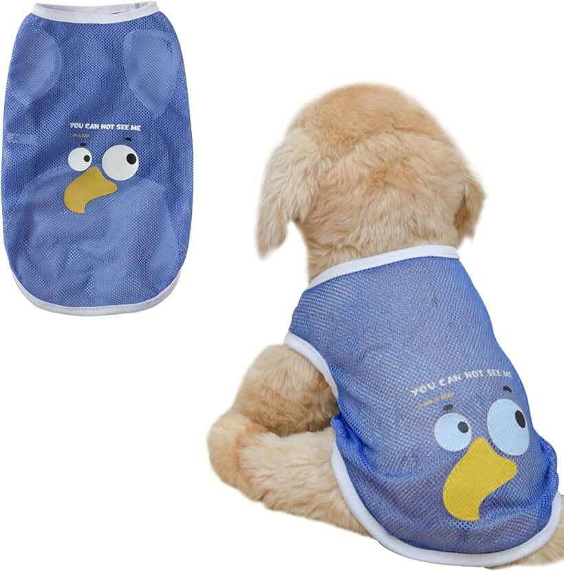 バリエーションコード : 2b9lfki0w5商品コード2b9lfk83to商品名犬 服 春夏 ベスト メッシュ ひんやり 動物柄プリント 犬 服 夏 シャツ 薄い 通気性 涼しい 軽量 速乾 犬服夏用 シャツ 子犬 小型犬 中型犬 ペット服ブランドAmzBarleyカラーブルーサイズ等XL「通気性 伸縮性」ポリエステル生地のメッシュデザインで、通気性が良いです。ラウンドネックの伸縮性があるで、着せやすいで、ペットに負担になりませんす。「薄手 暑さ対策」爽やかなデザインと可愛い動物柄プリント、シンプルとおしゃれを兼ね備えます。夏でも外遊び大好きなワンちゃんに、涼しいなサマーウエアは欠かせません。「脱毛保護」夏に毛まみれを避けるのために部屋着として使え、部屋問いと車のきれいを守ります。「防虫 UVカット」春、夏ならお出かけに虫が毛髪に入り込んだことにも役に立ちます。お出かけにペットを日光から保護します。ホームウェアだけでなくスポーツウェアとしても適応です。「適用犬種、場合」秋田犬 、柴犬 、フレンチブルドッグ、ダックスフンド、フレブル、コーギー。散歩、お出かけ、コスチューム、室内、室外、プレゼント、記念撮影、結婚式、パーティー、日焼き防、色々場合で使いやすいです。※ 他ネットショップでも併売しているため、ご注文後に在庫切れとなる場合があります。予めご了承ください。※ 品薄または希少等の理由により、参考価格よりも高い価格で販売されている場合があります。ご注文の際には必ず販売価格をご確認ください。※ 沖縄県、離島または一部地域の場合、別途送料の負担をお願いする場合があります。予めご了承ください。※ お使いのモニタにより写真の色が実際の商品の色と異なる場合や、イメージに差異が生じることがあります。予めご了承ください。※ 商品の詳細（カラー・数量・サイズ 等）については、ページ内の商品説明をご確認のうえ、ご注文ください。※ モバイル版・スマホ版ページでは、お使いの端末によっては一部の情報が表示されないことがあります。すべての記載情報をご確認するには、PC版ページをご覧ください。