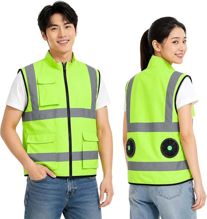 バリエーションコード : 2bkf5q839q商品コード2brpllv18t商品名空調作業服 ベスト 服のみ 9cm穴 互換性 ノースリーブ作業着 高視認 冷却ウェア 反射ベストブランドCYCYHEATカラーグリーンサイズ等L「空調作業服 ＆汎用性の高いジャケット 単体」作業着綿ベストとして、収納性と機能性も抜群が特徴です。シンプル空調作業ブルゾンは5個ポケットが付き、バッテリー、万年筆、ノート等色々な小物が収納できます。普段の業務用作業服だけではなく、ファンを付け後、空調作業ジャケットになります。（ご注意：商品内容は空調作業服のみ、ファンなし、ケーブルもないです。）空調作業服 ベストの裾は伸縮性あるのゴム製で、ファンを起動時に、風は独自開発の風道に沿って、服の中が循環している。通気性の確保で、束縛感も解消します。腰の部分はファン専用取付口を付き、市販の直径約9CMのファンも対応しています。この冷風服を着用で、真夏の季節を楽しく過ごす。「作業服＆暑い夏も快適」空気を服の中に取り込み、汗の気化を促進し、体温と湿度を快適なレベルまで調整し、清涼感に溢れている 冷却 ベストです。ポリエステル100％生地を採用し、速乾性と通気性に優れている ます。「通気性抜群＆3D循環送風」扇風機作業服の内側にはメッシュ素材など通気性の良い生地が使用されているため、吹き抜ける風によって効率よく汗が乾いていきます。冷房作業着左右の腰の辺りに取り付けられたファンを用い、服の中に外気を取り入れ、体の表面に大量の風を流すことにより汗を蒸発させ、体を瞬時に冷やし、全身を清涼感で包みます。「猛暑への熱中症対策＆いろんなシーンで活躍」カジュアルでも作業着でも、このデザイン性の高さは様々なシーンで利用できます。普通の工事現場、農作業、運送業などの作業着としてはもちろん、釣り、登山、ゴルフ、キャンプ、サイクリング、アウトドア活動などのレジャー用の暑さ対策ウェアとしてもおすすめです。空調作業ふくはサイズ：男女兼用 M/L/XL/2XLサイズを展開。素材：ポリエステル。色：反射オレンジ、反射グリーン。ワンサイズを選ぶことをおすすめです。この暑さを解放します。「ご注意」 1、市販の直径約9CMのファンに適用します。2、ファンとケーブルと電池は含まない、服単品です。※ 他ネットショップでも併売しているため、ご注文後に在庫切れとなる場合があります。予めご了承ください。※ 品薄または希少等の理由により、参考価格よりも高い価格で販売されている場合があります。ご注文の際には必ず販売価格をご確認ください。※ 沖縄県、離島または一部地域の場合、別途送料の負担をお願いする場合があります。予めご了承ください。※ お使いのモニタにより写真の色が実際の商品の色と異なる場合や、イメージに差異が生じることがあります。予めご了承ください。※ 商品の詳細（カラー・数量・サイズ 等）については、ページ内の商品説明をご確認のうえ、ご注文ください。※ モバイル版・スマホ版ページでは、お使いの端末によっては一部の情報が表示されないことがあります。すべての記載情報をご確認するには、PC版ページをご覧ください。