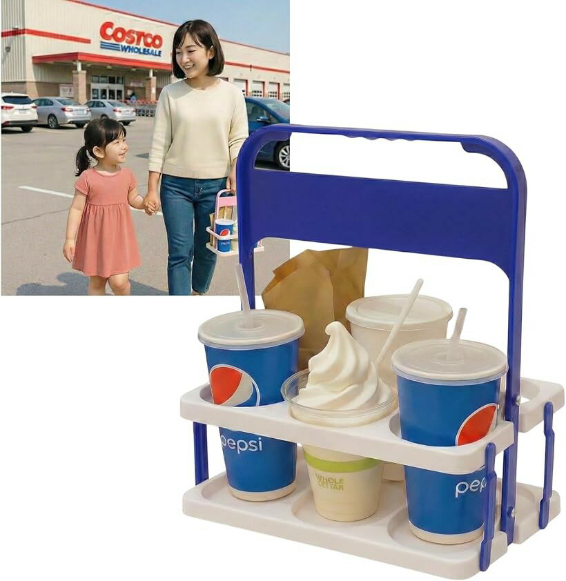 バリエーションコード : 2brdwkk0g5商品コード2brd38n0sq商品名ドリンクホルダー ドリンクキャリー 紙コップホルダー 持ち歩き 折りたたみ式 お出かけ 車用 6本収納ブランドHonohaカラーマリンブルーxホワイトサイズ　画像参照収納本数　最大6本（直径7.8cmまで対応）素材　プラスチック重量　320g構造　折りたたみ式・持ち手付きカラー　マリンブルーxホワイト用途 ペットボトルホルダー、紙コップホルダー、ドリンクホルダー、コストコ持ち歩き用など※ 他ネットショップでも併売しているため、ご注文後に在庫切れとなる場合があります。予めご了承ください。※ 品薄または希少等の理由により、参考価格よりも高い価格で販売されている場合があります。ご注文の際には必ず販売価格をご確認ください。※ 沖縄県、離島または一部地域の場合、別途送料の負担をお願いする場合があります。予めご了承ください。※ お使いのモニタにより写真の色が実際の商品の色と異なる場合や、イメージに差異が生じることがあります。予めご了承ください。※ 商品の詳細（カラー・数量・サイズ 等）については、ページ内の商品説明をご確認のうえ、ご注文ください。※ モバイル版・スマホ版ページでは、お使いの端末によっては一部の情報が表示されないことがあります。すべての記載情報をご確認するには、PC版ページをご覧ください。持ち歩きに便利な折りたたみ式ドリンクホルダーです。ペットボトルや紙コップをまとめて収納でき、コストコやアウトドア、車内用にも最適。6本まで同時に入る設計で、運動会・キャンプ・スポーツチームの給水にも活躍します。軽量で丈夫なプラスチック製、折りたためばコンパクトに収納可能。持ち手付きで持ち運びやすく、安定した底構造で倒れにくい仕様です。ペットボトルホルダー／紙コップホルダー／ドリンクホルダー 持ち歩き／コストコ用など 幅広いシーンに対応できる便利なドリンクキャリーです。