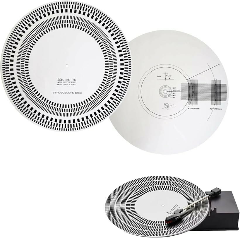 レコードプレーヤー 調整 検査用 ディスク ターンテーブル 33 45 78 RPM