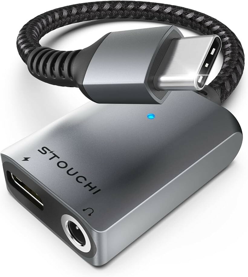 USB Type C to 3.5mm イヤホン変換アダプター 2in1 DAC搭載 24bit/96kHz Hi-Fi音質...