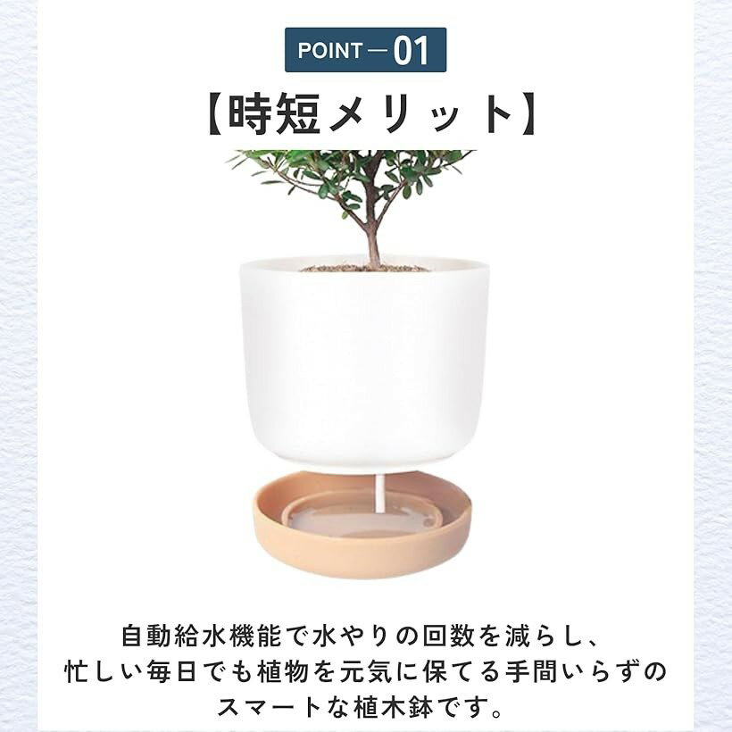 ミニプランター 観葉植物 北欧風 お洒落 鉢 プラスチック 5個セット (ワンカラー, ...