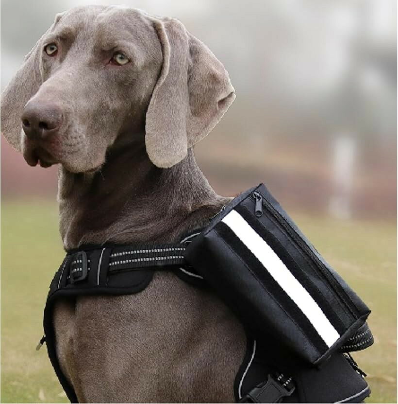 ハーネス リュック 犬 ナイロン製 服 ミリタリー 訓練 散歩 小型 中型 調整 ワッペ...