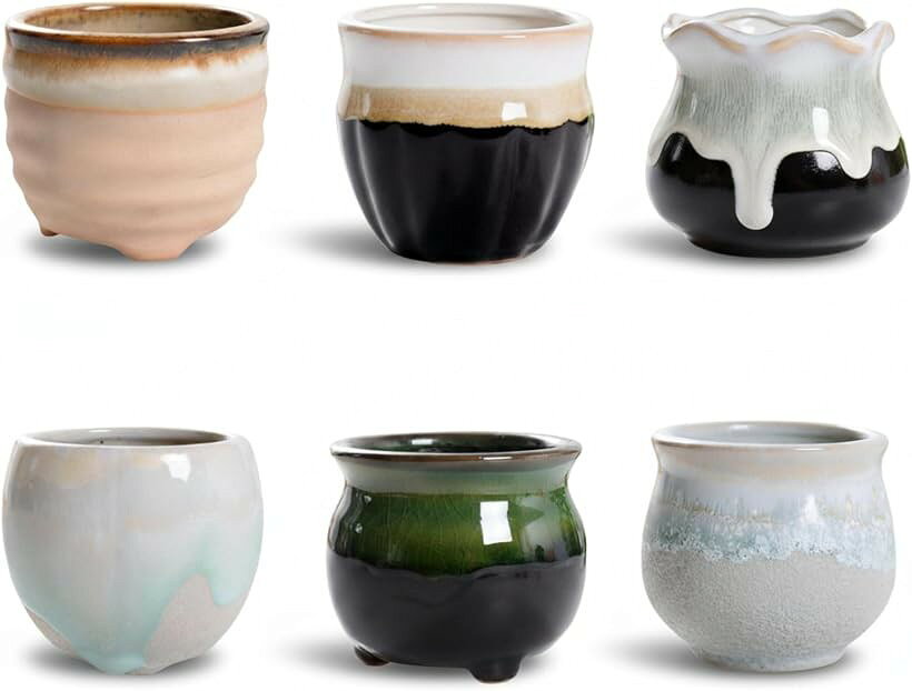 バリエーションコード : 2brh6p6p6k商品コード2brh6nsrl0商品名サボテン 鉢 植木鉢 陶器 6点セット 小さい ミニ おしゃれ プランター 植物 インテリア 鉢植えブランドS.T.S.Gカラー6点セット:Aサイズ等小「インテリアに映えるミニ陶器鉢」 サボテンや多肉植物にぴったりの小さい植木鉢6点セット。ひとつずつ異なるデザインが揃っており、置くだけで空間にアクセントをプラス。陶器ならではの質感が植物をより美しく引き立てます。玄関やデスク周りにも馴染むサイズ感です。「使い方自由なミニプランター」 お気に入りのサボテンや観葉植物を植えるだけでなく、エアプランツやフェイクグリーンにも対応。鉢植えのまま並べて飾ったり、トレイにまとめてディスプレイするのもおすすめ。インテリアとしてはもちろん、ギフトとしても喜ばれるセットです。「陶器製ならではの高級感」 しっかりとした厚みのある陶器素材でつくられたミニ鉢は、プラスチックにはない重量感と存在感が魅力。表面の個性ある釉薬仕上げにより、植物のグリーンが映えやすく、6デザインすべてが異なるためコレクション性も楽しめます。「飾る場所を選ばないコンパクト設計」 リビング・キッチン・窓辺・棚の上など、狭いスペースにも飾れる手のひらサイズ。小さな植物でもレイアウトに変化をつけられ、インテリアのアクセントに。寄せ植えや撮影小物、撮影背景としても使えるため幅広いシーンで活躍します。＊お使いのモニター環境により、画像と実物のカラーが少しだけ違う可能性がございます。※ 他ネットショップでも併売しているため、ご注文後に在庫切れとなる場合があります。予めご了承ください。※ 品薄または希少等の理由により、参考価格よりも高い価格で販売されている場合があります。ご注文の際には必ず販売価格をご確認ください。※ 沖縄県、離島または一部地域の場合、別途送料の負担をお願いする場合があります。予めご了承ください。※ お使いのモニタにより写真の色が実際の商品の色と異なる場合や、イメージに差異が生じることがあります。予めご了承ください。※ 商品の詳細（カラー・数量・サイズ 等）については、ページ内の商品説明をご確認のうえ、ご注文ください。※ モバイル版・スマホ版ページでは、お使いの端末によっては一部の情報が表示されないことがあります。すべての記載情報をご確認するには、PC版ページをご覧ください。