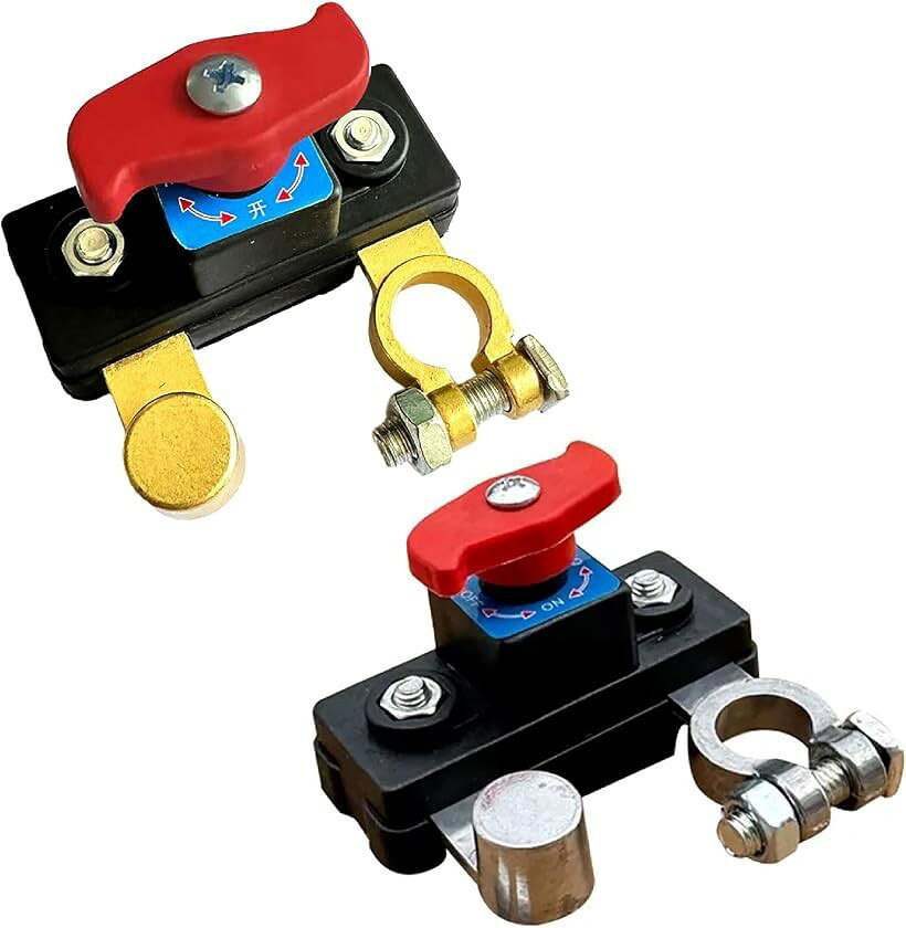 商品コード2bk8xhusoj商品名バッテリー 遮断 キルスイッチ 2個セット 12V 24V バッテリーターミナル カットオフ 切断 車載用蓄電池切断器 放電防止 汎用ブランドSaki＆Masaサイズ等2個セット「安心の2個セット・幅広い用途に対応」 車、バイク、トラック、ボート、キャンピングカー（RV）など、12V/24Vのバッテリーを搭載した車両や船舶に幅広く使用可能なキルスイッチの2個セットです。予備用や複数台への取り付けに便利です。「バッテリー上がりを未然に防止」 長期間車に乗らない際や保管時に、このスイッチで回路を遮断することで、不要な暗電流によるバッテリーの放電を食い止めます。突然の「エンジンがかからない」というトラブルを防止する必須アイテムです。「高導電性と安定した電力供給」 高導電性の素材を採用しており、電気抵抗を最小限に抑えています。安定した電流を供給し、通電不良によるトラブルを防ぐことで、愛車の電気システムを正常に保ちます。「工具不要で簡単取付け・操作」 複雑な配線工事は一切不要。バッテリーターミナルに挟み込むだけで簡単に取り付けられ、ダイヤルを回すだけで手軽に回路のオン・オフが可能です。DIY初心者の方でも短時間で設置できます。「盗難防止・安全対策の強化」 スイッチをオフにしておくことで、イグニッションを回してもエンジンがかからなくなるため、簡易的な盗難防止装置としても有効です。また、メンテナンス時の安全確保や電気系統の保護にも役立ちます。（商品仕様） 電圧：12V 24V 材質：アルミニウム合金 セット内容：2個　2カラー　銀．銅色 サイズ：画像よりご確認ください。＊バッテリー端子（プラスまたはマイナス）の形状や、取り付けスペースに余裕があるか事前にご確認ください。＊モニターの環境により、色の見え方に若干差が生じる場合がございます。※ 他ネットショップでも併売しているため、ご注文後に在庫切れとなる場合があります。予めご了承ください。※ 品薄または希少等の理由により、参考価格よりも高い価格で販売されている場合があります。ご注文の際には必ず販売価格をご確認ください。※ 沖縄県、離島または一部地域の場合、別途送料の負担をお願いする場合があります。予めご了承ください。※ お使いのモニタにより写真の色が実際の商品の色と異なる場合や、イメージに差異が生じることがあります。予めご了承ください。※ 商品の詳細（カラー・数量・サイズ 等）については、ページ内の商品説明をご確認のうえ、ご注文ください。※ モバイル版・スマホ版ページでは、お使いの端末によっては一部の情報が表示されないことがあります。すべての記載情報をご確認するには、PC版ページをご覧ください。「愛車のバッテリーを守る放電防止対策」長期間乗らない車やバイク、放置されがちなボートやキャンピングカーのバッテリー上がりにお困りではありませんか？本製品を装着して回路をカットすることで、待機電力による放電をシャットアウトします。久しぶりにエンジンをかける際も、常に万全の状態で始動できる安心感を提供します。「ガレージで眠っている旧車」や「冬場は乗らないボート」にもご使用ください。「2個セットで管理がもっと便利に」お得な2個セットのため、自家用車とバイク、あるいはトレーラーのヘッドとボートなど、複数の乗り物を所有されている方に最適です。一つはメインの車両に、もう一つは予備として保管したり、家族の車に使用したりと、用途に応じて幅広く活用できるのが魅力です。「安定した通電を支える高導電設計」単なる遮断器としての機能だけでなく、電気抵抗を最小限に抑える高導電性素材を採用しました。電圧低下や通電不良の心配が少なく、車両の電気系統へスムーズかつ安定した電力を供給します。過酷な環境下でもしっかりと電流を通す、こだわりの設計です。「専門知識不要。誰でもできる簡単インストール」 複雑な配線工事や専門的な工具は必要ありません。バッテリーターミナルに本製品を接続するだけで、誰でも簡単に取り付けが完了します。回路の切り替えもノブを回すだけのシンプル操作。DIY初心者の方でも、わずかな時間で愛車のメンテナンス環境を劇的に改善できます。「メンテナンスから盗難対策までマルチに貢献」車両のメンテナンス中に通電をカットして感電やショートのリスクを減らす安全装置として、さらにはスイッチをオフにすることで簡易的な盗難防止としても機能します。一台あれば電気管理の幅が広がり、大切な愛車を守るための強力なパートナーとして長く活躍します。