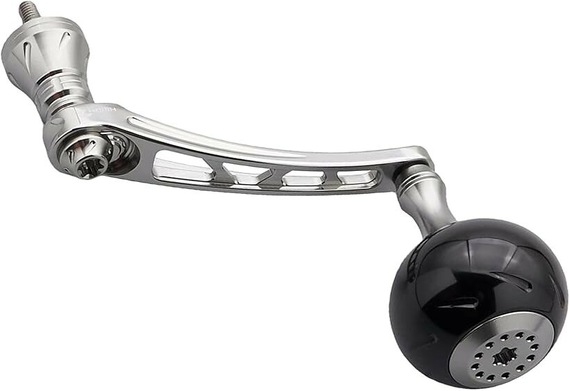 Реечная рукоять 65–70 мм сменная, 38 мм для нобов Shimano/Daiwa универсальная спиннинговая длинная Aurora Series (гранит/чёрная, 65–70)