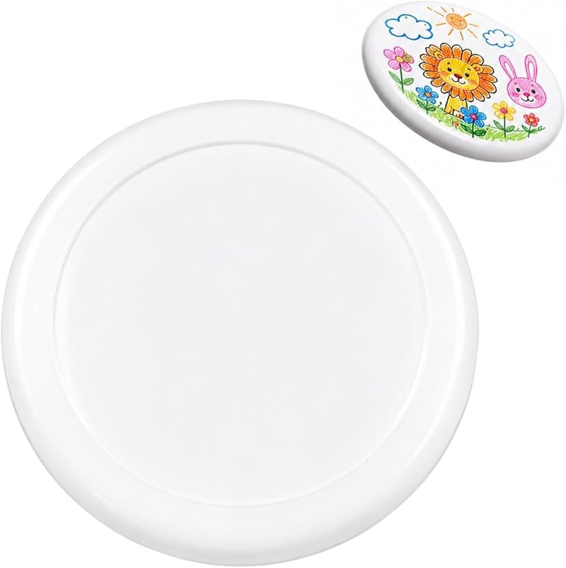 お絵描き用フリスビー 子ども 大人 DIY 塗り絵 知育玩具 対象年齢6歳以上 屋外 (直径27.5cm 大人用)