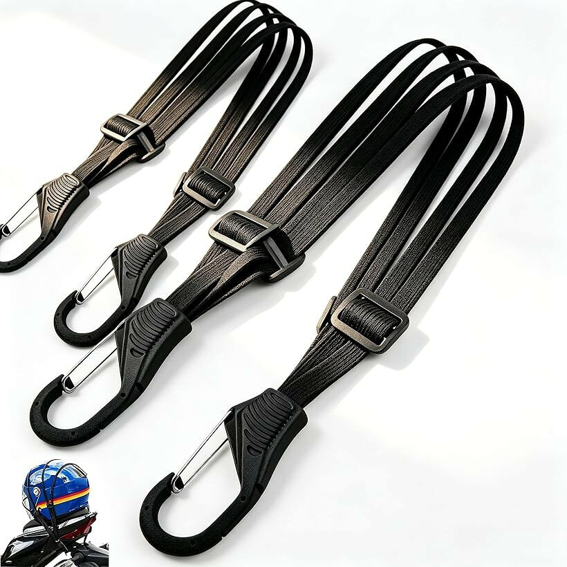 バリエーションコード : 2bky4prx10商品コード2bkh6x2dnk商品名自転車・バイク用 荷物固定ゴムバンド ストレッチコード 60cm 2 本セット フック付き 伸縮性ブランドVITSRカラーグレーサイズ等110cm「優れた伸縮性」ヘルメットコード内部に多本組高弾性コードを使用し、60cm～110cm まで自由に長さ調整が可能です。柔軟に伸縮し、様々な使用シーンに対応できます。「優れた耐摩耗性・丈夫な作り」内部弾性コードに加え、外層はナイロン素材で編み上げられており、引っ張りに強く長く愛用できます。日常的な使用による劣化を抑え、安定した使用感を保てます。「 スムーズ長さ調整バックル」スライド式調整バックル搭載で、簡単に緩み具合を調整可能。しっかり固定してズレを防ぎ、ヘルメットや荷物をしっかり保持して安心です。「幅広く活用可能」オートバイ・スクーター・電動アシスト自転車・一般自転車などに対応。ヘルメットの固定や走行時の小物荷物まとめ固定など多目的に使えます。「 簡単取り付けで使い勝手良好」両端にしっかり固定できるカラビナフックを採用。取り付け箇所にしっかり引っ掛けて外れにくく、バックルで長さを合わせるだけで誰でも手軽に使用できます。※ 他ネットショップでも併売しているため、ご注文後に在庫切れとなる場合があります。予めご了承ください。※ 品薄または希少等の理由により、参考価格よりも高い価格で販売されている場合があります。ご注文の際には必ず販売価格をご確認ください。※ 沖縄県、離島または一部地域の場合、別途送料の負担をお願いする場合があります。予めご了承ください。※ お使いのモニタにより写真の色が実際の商品の色と異なる場合や、イメージに差異が生じることがあります。予めご了承ください。※ 商品の詳細（カラー・数量・サイズ 等）については、ページ内の商品説明をご確認のうえ、ご注文ください。※ モバイル版・スマホ版ページでは、お使いの端末によっては一部の情報が表示されないことがあります。すべての記載情報をご確認するには、PC版ページをご覧ください。