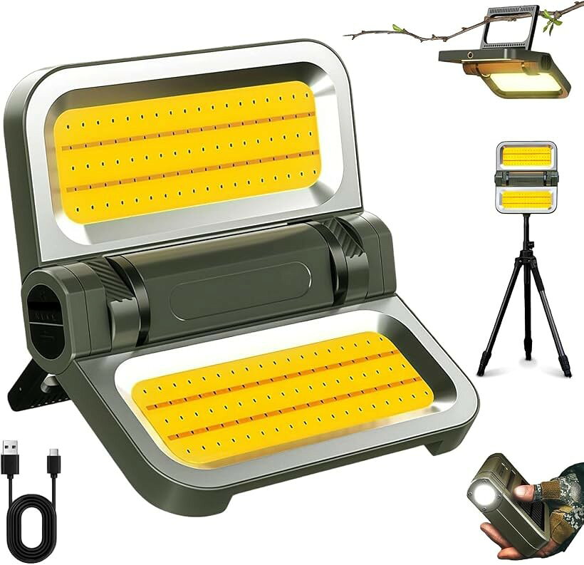 LED ランタン キャンプライト 懐中電灯兼用 アウトドア 照明 夜釣り 車中泊 テント 屋外バーベキュー 夜間工事 防災 (グリーン, G200A)