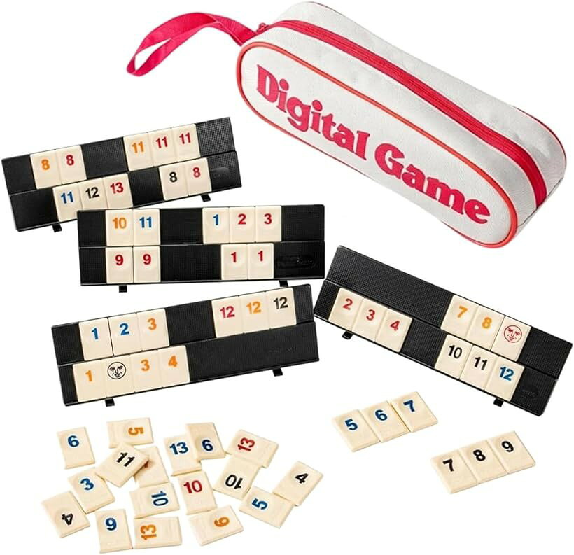 ラミーキューブ ゲーム ラミーキューブゲームセット 携帯型ラミー旅行ゲームセット タイルスタンド クラシック 2-4人…