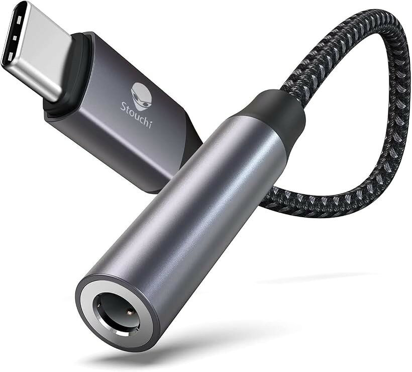 USB-C to 3.5mm イヤホン変換アダプタHi-Fiハイレゾ音質DAC搭載・通話／リモコン操...