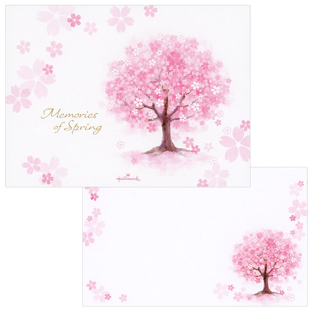 レターセット 春柄 メモリーズオブスプリング BEP-831-929/BEE-831-936 （11） 便箋10枚 封筒4枚 桜 さくら ホールマーク