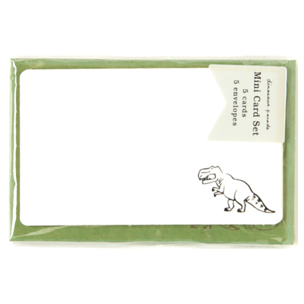 アニマルパレード ミニカードセット ティラノサウルス NMCS-108 カード5枚・封筒5枚 リュリュ ミニサイズの為郵送不可