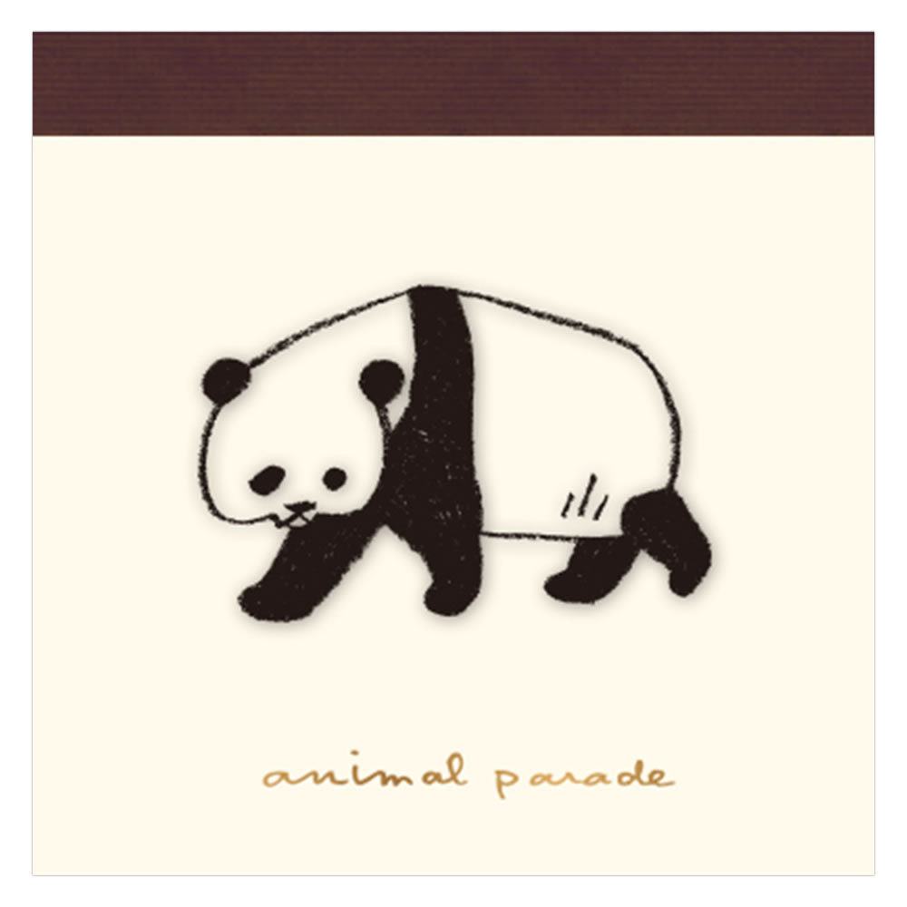 アニマルパレード メモパッド パンダ NM-104 メモ100枚（4種×25枚） リュリュ