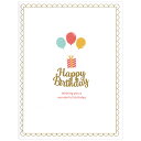 バースデーカード 二つ折り ハニカムケーキ バルーン 136588 APJ/ART PRINT JAPAN ポップアップ 立体カード グリーティングカード お誕生お祝い