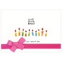 バースデーカード 二つ折りラグジュアリーカード ロウソク KC-35 フロンティア Birthday Card グリーティングカード お誕生お祝い