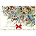 クリスマスカード 洋風 二つ折り KC-124 フロンティア/FRONTIA Christmas card グリーティングカード