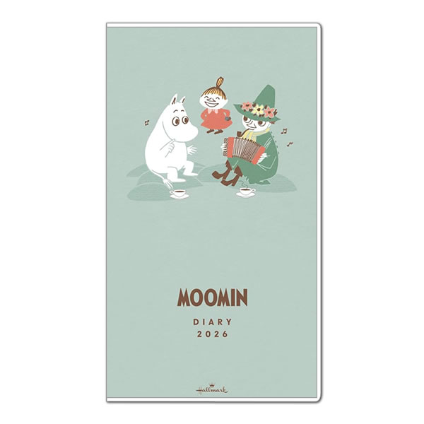 2026 ダイアリー 手帳 ホールマーク スリムマンスリーダイアリー YDD-845-780 (HD-21) ムーミン 2025年10月〜2026年12月 透明...