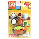 イワコー おもしろ消しゴム ファミリーレストラン(とんかつ) ER-BRI034-2 ブリスターパック30-2 ご飯 味噌汁 サラダ お茶 ブリスターパック30...