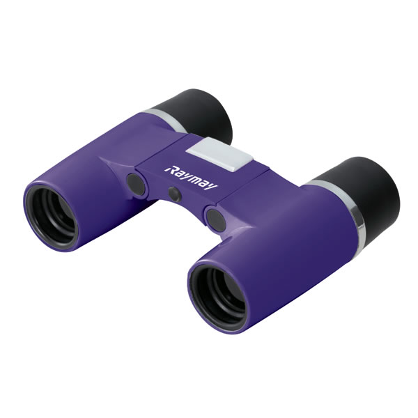 フリーフォーカス双眼鏡 RXB374V（パープル） 倍率6倍 対物レンズ18mm ピント調整不要 レイメイ藤井