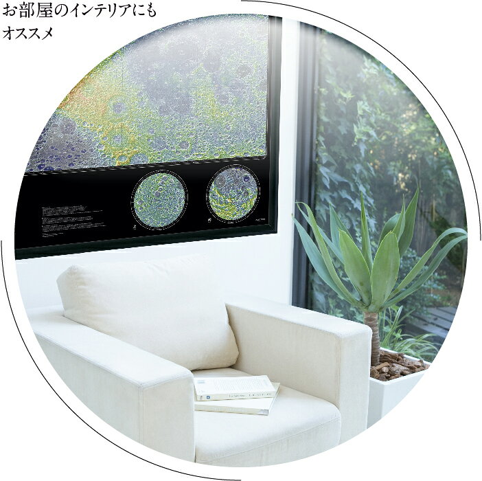 渡辺教具製作所 KAGUYA月面図 W-1030 月面ポスター
