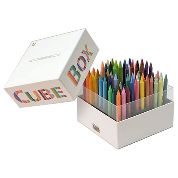 サクラクレパス 色鉛筆 クーピー ペンシル キューブボックス 72色 ホワイト FY72BOX-WH 限定カラー17色入り 数量限定品