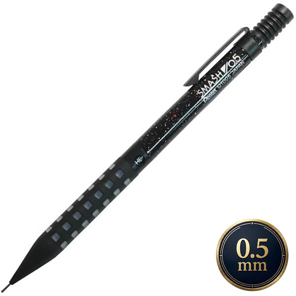 Rakuten - ぺんてる スマッシュ スプラッター ブラック×レッド 0.5mm 韓国限定 Q1005L2-B シャープペンシル 希少 レア 海外限定 筆記具
