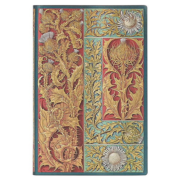 Rakuten - paperblanks ペーパーブランクス ノートブック Flexis ミニ（MINI）サイズ FB9410-4 野生のアザミ ソフトカバー 208頁 罫線 ゴムバンド