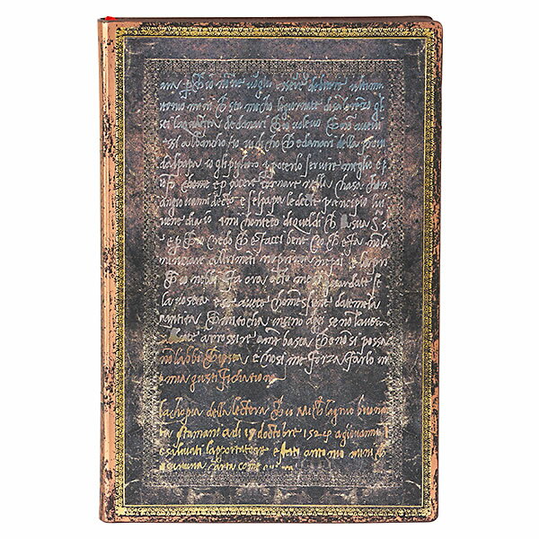 Rakuten - paperblanks ペーパーブランクス ノートブック Flexis ミニ（MINI）サイズ FB9638-2 ミケランジェロ Handwriting 「手跡」 ソフトカバー 208頁 罫線 ゴムバンド