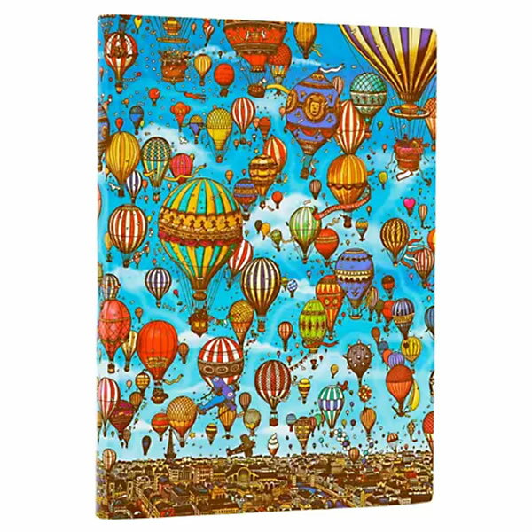 Rakuten - paperblanks ペーパーブランクス ノートブック ミディ（MIDI）サイズ FB9910-9 気球の空 ソフトカバー 176頁 罫線
