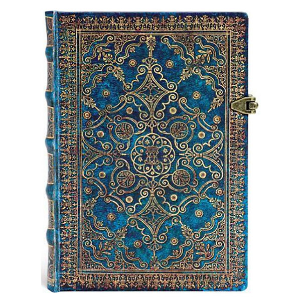 paperblanks ペーパーブランクス ノートブック ミディ（MIDI）サイズ PB2680-8 紺碧 ハードカバー 留め金 240頁 罫線