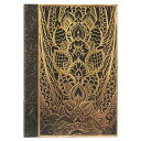 paperblanks ペーパーブランクス ノートブック ミディ(MIDI)サイズ PB9604-7 チャニン・ライズ ハードカバー ゴムバンド 144頁 罫線