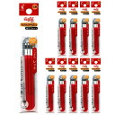 送料無料 パイロット フリクションボールスリム・他色タイプ替芯 3本入×10パック 0.38mm レッド LFBTRF30UF3R 水性ゲルインキ PILOT