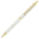 PILOT パイロット 油性ボールペン カヴァリエ 0.7mm（細字） ゴールド ホワイト BCAN-3SR-GDW ノック式 名入れ可（レーザー彫刻） CAVALIER