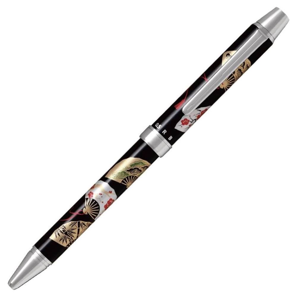 Rakuten - PILOT パイロット 多機能ペン 2+1（ツープラスワン）雅絵巻 0.7mm（黒・赤）＋0.5mm（シャープ） 扇面 BTHM-3SR-SEN 回転＆ノック式 名入れ不可