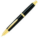 PILOT パイロット 万年筆 キャップレス ブラック FC-15SR-B（ペン種 要選択/F FM M） ペン先：18K 彫刻名入れ(有料)可 グッドデザイン ロングライフデザイン賞受賞商品