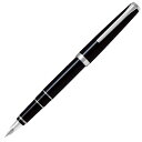 PILOT パイロット 万年筆 エラボー ブラック FE-25SR-B（ペン種 要選択/SEF・SF・SM・SB） ペン先コントロールプレート：14K ロジウム仕上 彫刻名入れ(有料)可