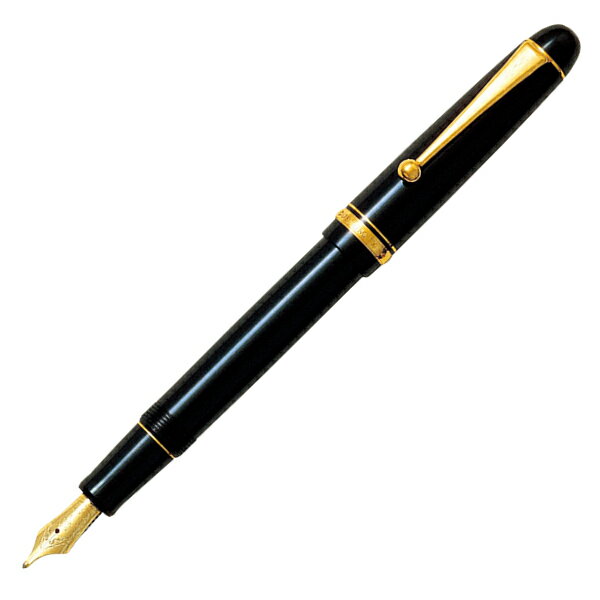 PILOT パイロット 万年筆 カスタム74 ブラック FKKN-14SR-B（ペン種 要選択/C・MS） ペン先：14K 5号 彫刻名入れ(有料)可