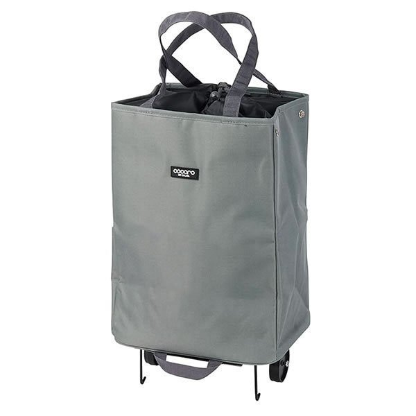 Rakuten - レップ(Rep) COCORO 折りたたみ式ハンディトートカート ショッピングカート AVERY（アベリー） グレー 507841 30L 保冷・保温 耐荷重量：8kgまで タイヤ取り外し不可