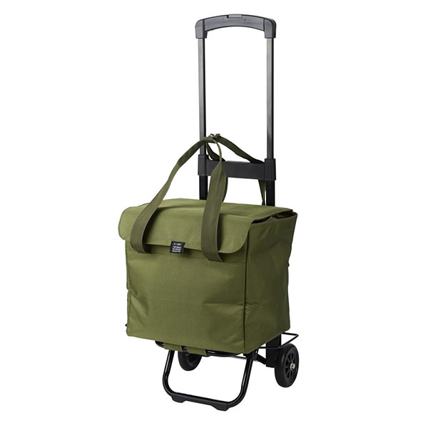 Rakuten - レップ(Rep) COCORO 4WAY ショッピングカート Multi（マルチ） カーキ 550304 25L 保冷・保温 耐荷重量：20kgまで バッグ取り外し可・タイヤ取り外し不可