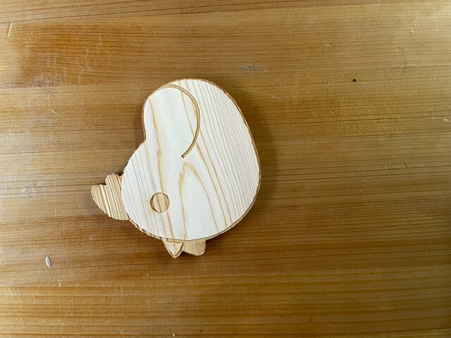 木のコースター　桧のコースター とり 京都府産ひのき 動物のコースター キッチン用品