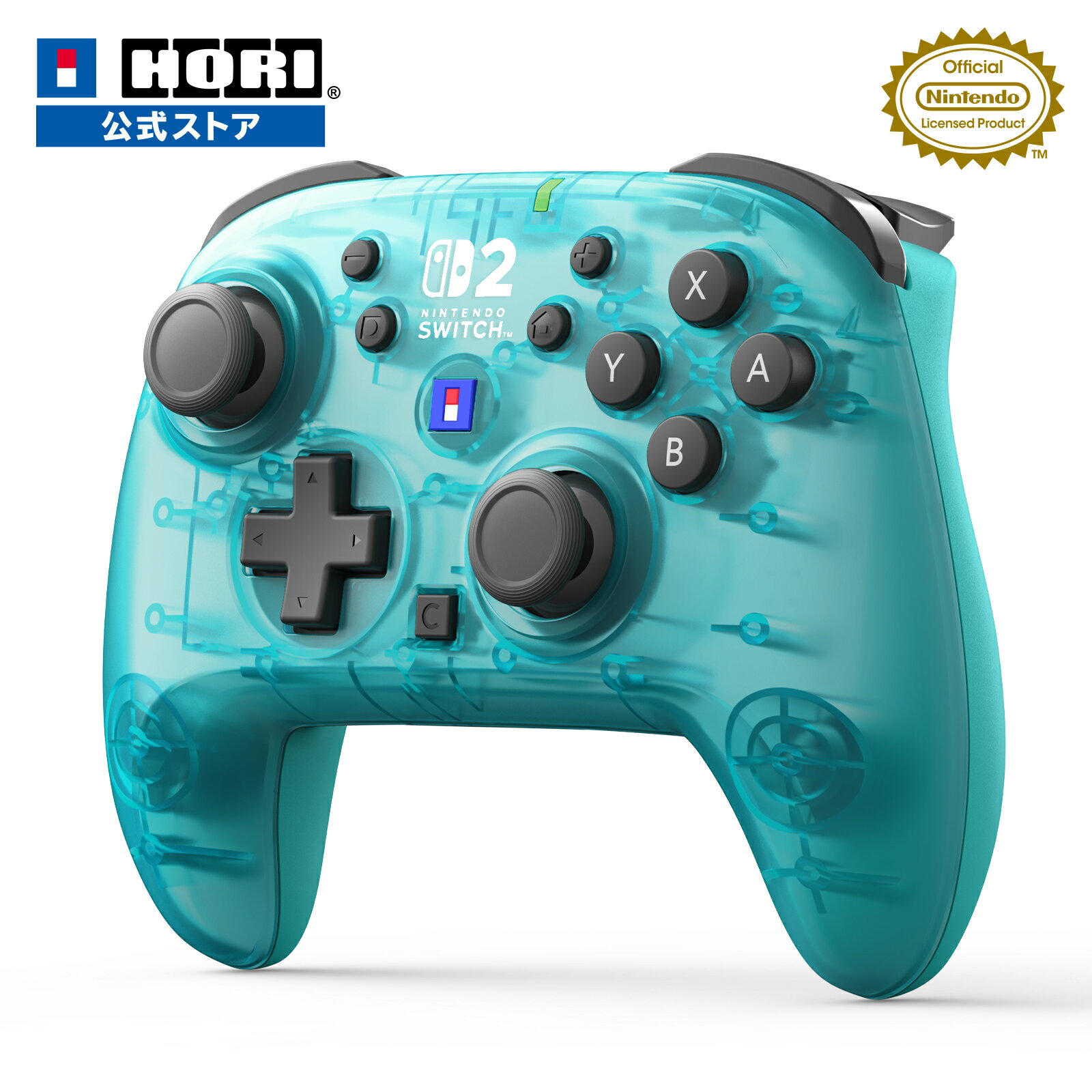 【ホリ公式】【任天堂ライセンス商品】ワイヤレスホリパッド TURBO for Nintendo Switch™ 2【Switch2・Switch両対応】 無線　パッド　コントローラー 2