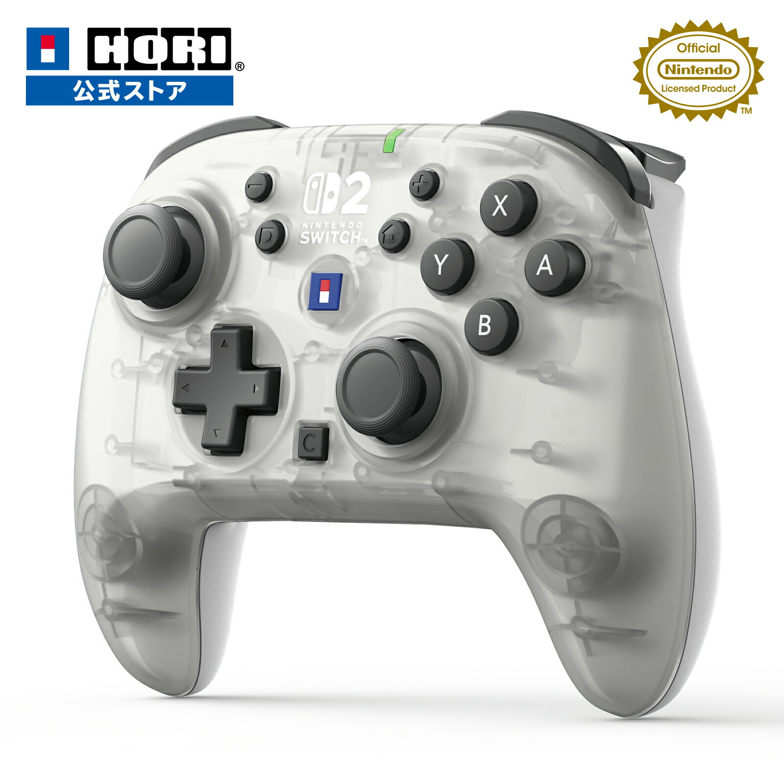 【ホリ公式】【任天堂ライセンス商品】ワイヤレスホリパッド TURBO for Nintendo Switch™ 2【Switch2・Switch両対応】 無線　パッド　コントローラー 3