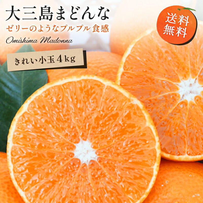 【早割10%OFF★2024月12月中旬以降発送予定】送料無料 大三島まどんな 大和撫子(きれい) 小玉 4kg ◆ 愛媛県 大三島 お取り寄せ 国産 みかん 愛媛みかん 果物 フルーツ 供物 ギフト 贈答用 プレゼント 贈り物のサムネイル